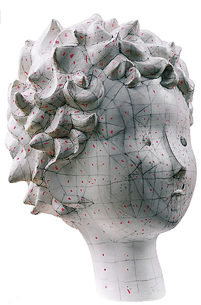 Sculpture maillée 3D de la tête de Le petit prince