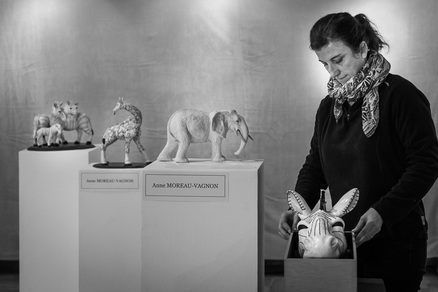 Anne Moreau-Vagnon expose à la 11ème biennalle d'art animalier de Saint-Pierre-Les-Nemours