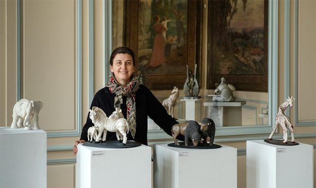 Anne Moreau Vagnon expose ses sculptures à la 4ème édition de l'Exposition de Peintures et de Sculptures, organisée par le Lions Club Le Raincy Villemomble