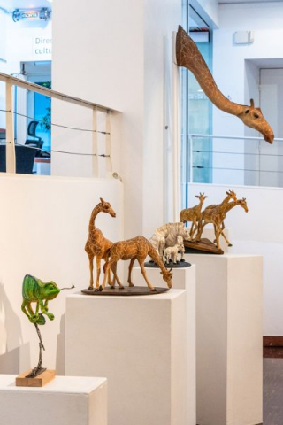 Exposition sculptures Galerie l'écu de France, Viroflay - Anne Moreau-Vagnon
